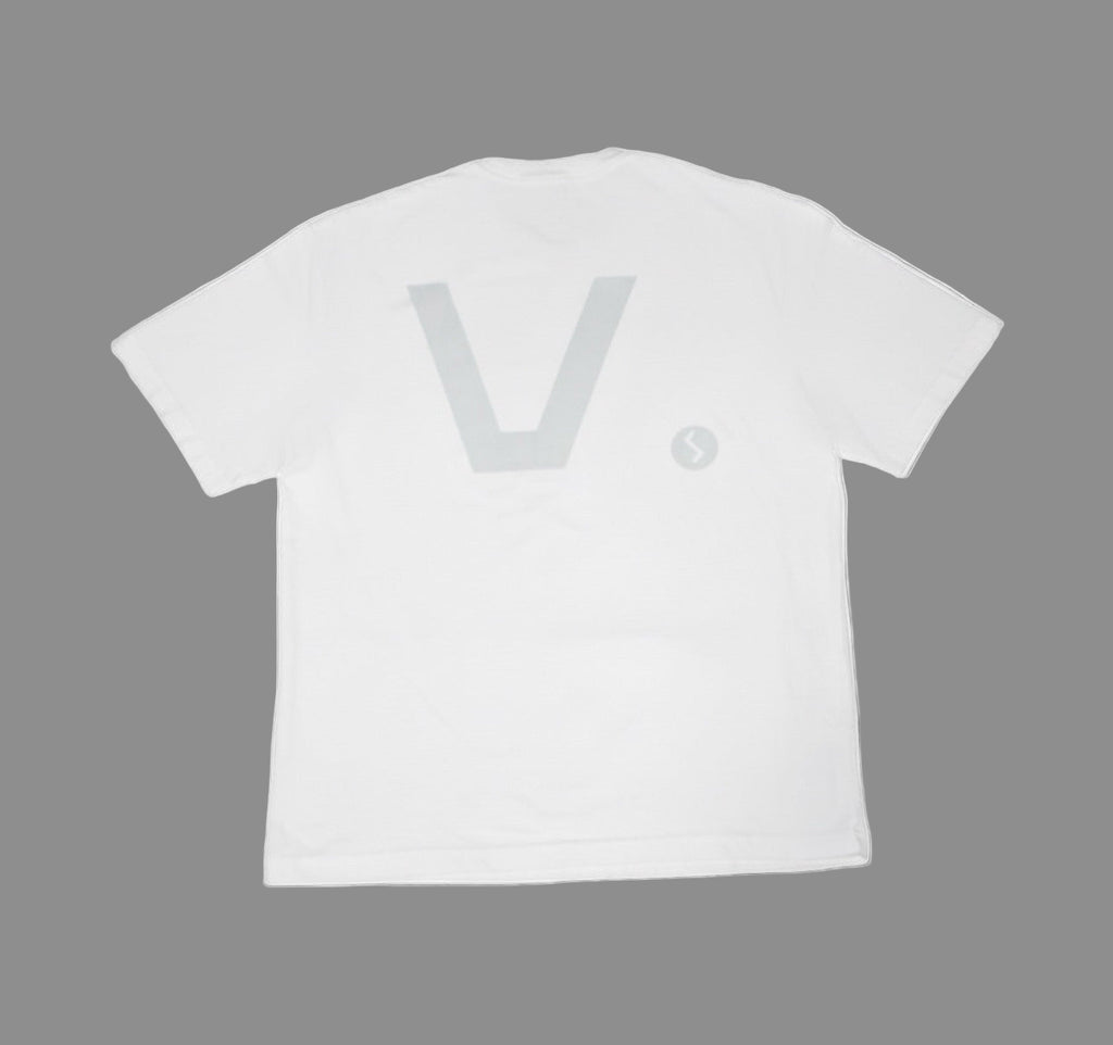 White Essential V T-shirt