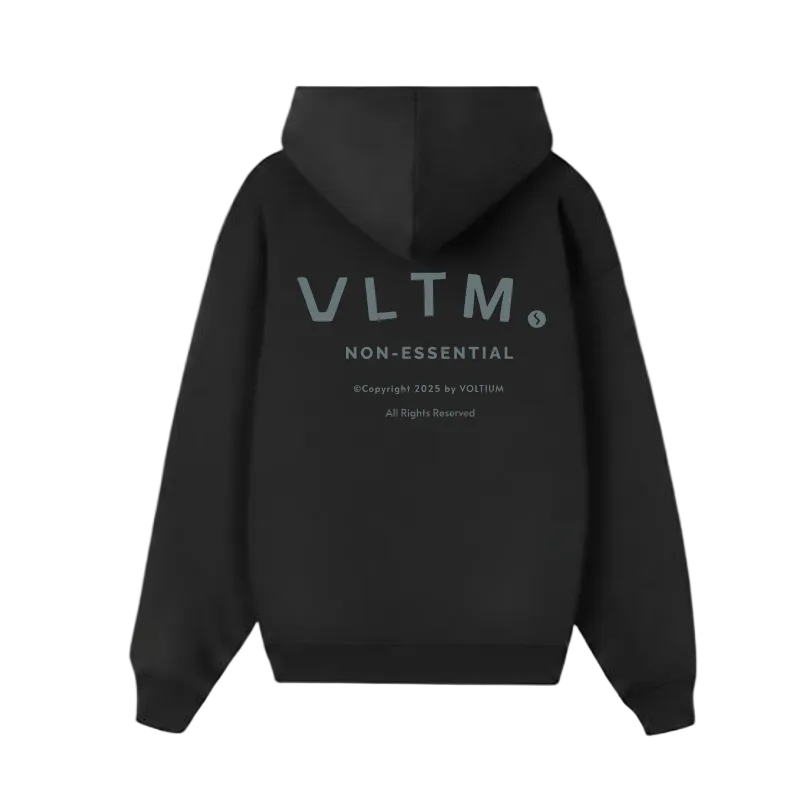 VLTM  Non - Essential  Black Hoodie